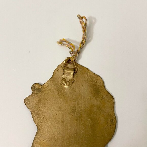 Vintage Santa Claus Wall Hook Hand Painted Metal Christmas Decoration - Picture 6 of 16